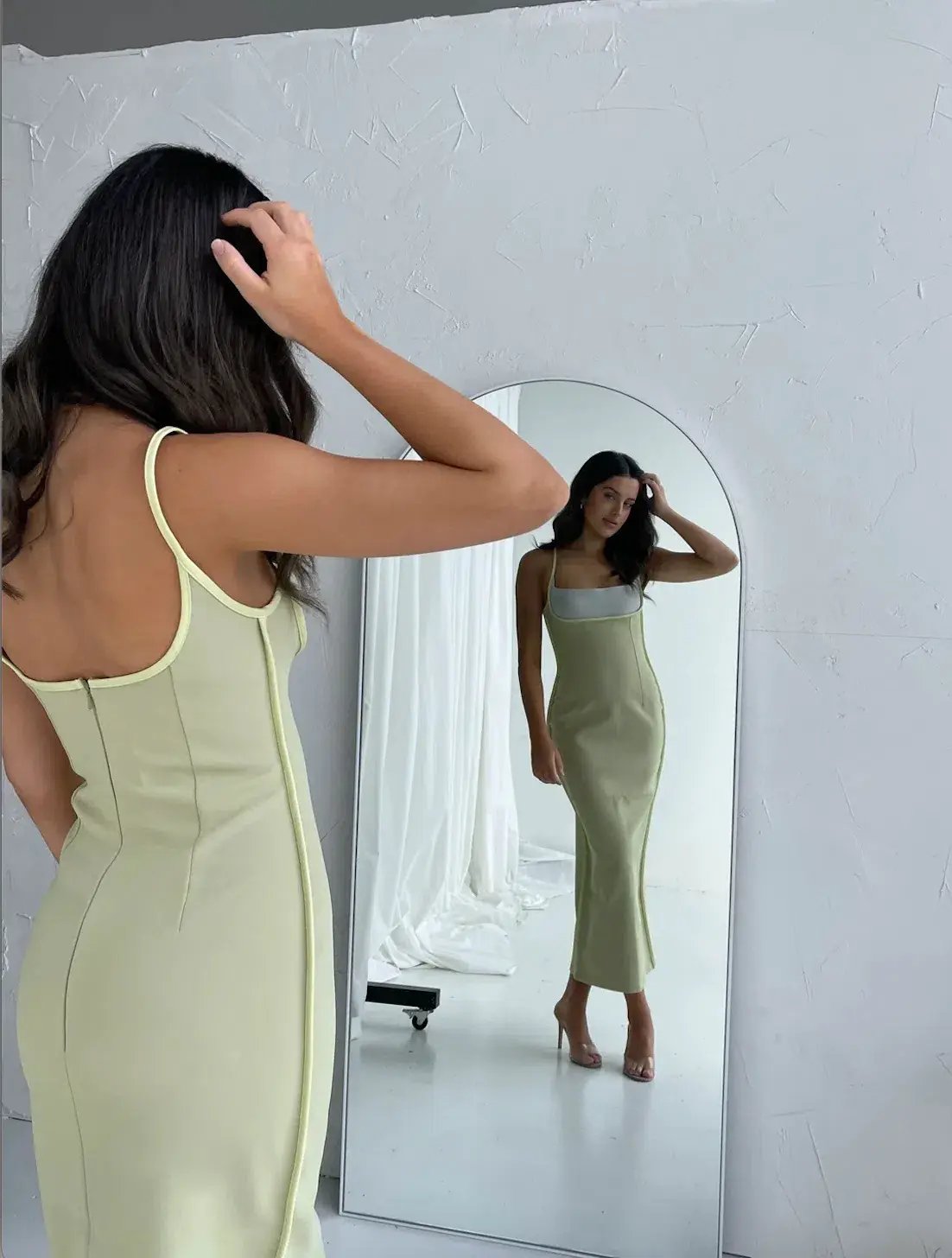 Paris Georgia Florian Dress Green Size AU 8 photo 3