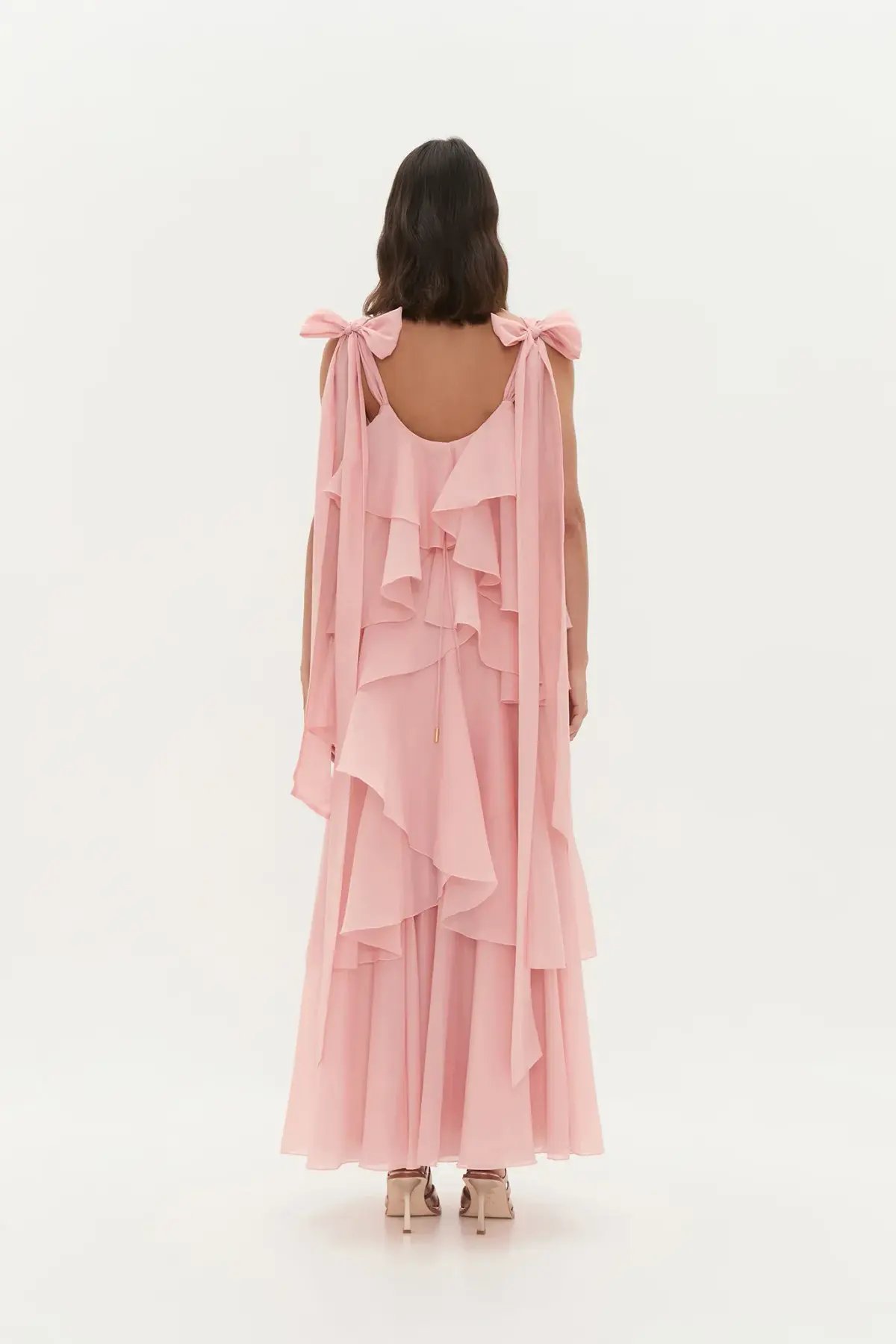 Aje Gracie Maxi Dress in Muted Rose Size 10 photo 2
