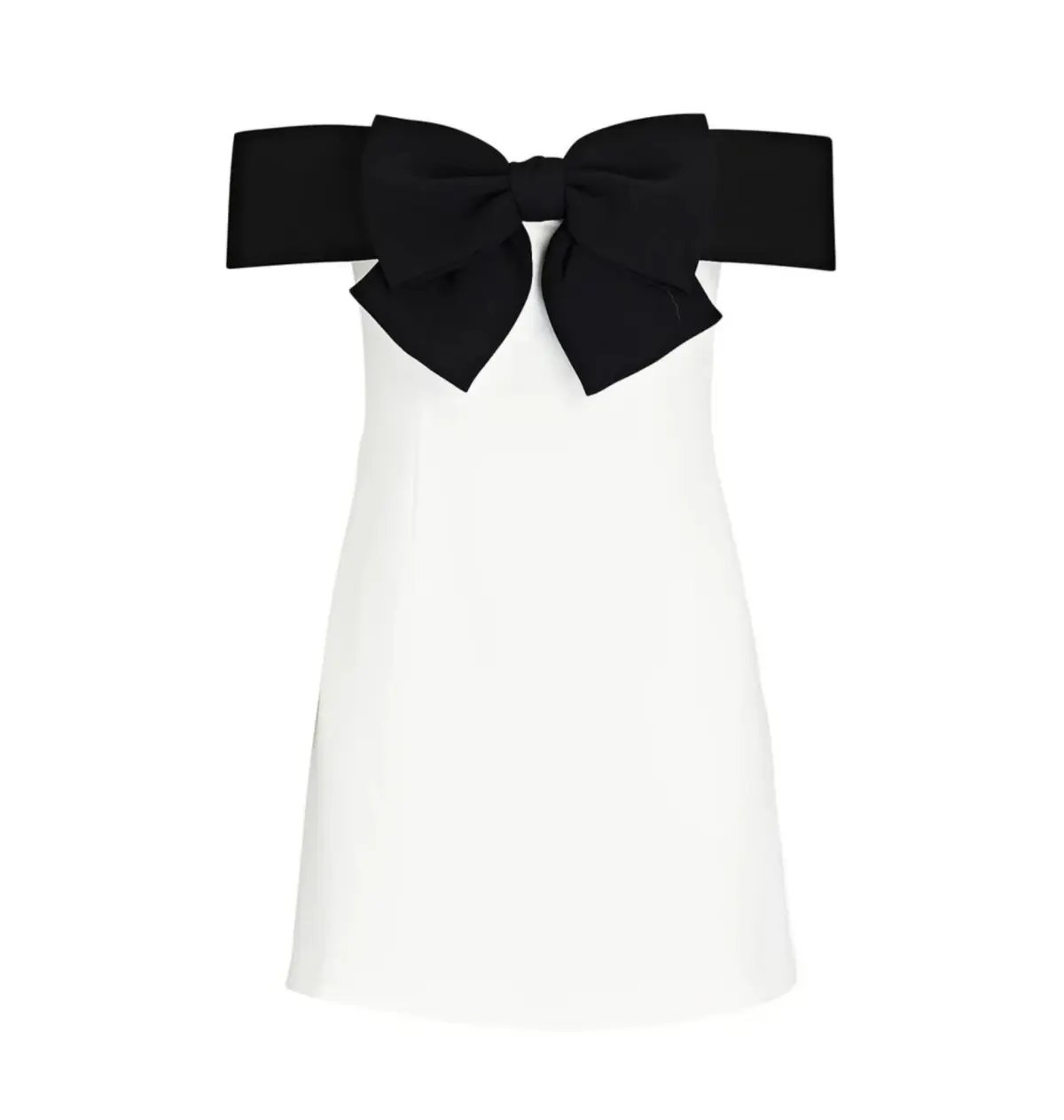 Self-Portrait Off-Shoulder Bow Mini Dress White Size AU 6 photo 6