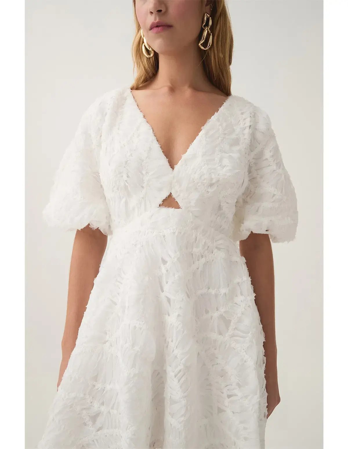 Aje Florential  Swing Mini Dress White Size  8 photo 2