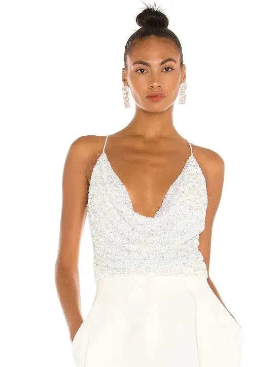 Retrofete Michal Top White Size 8 photo 2