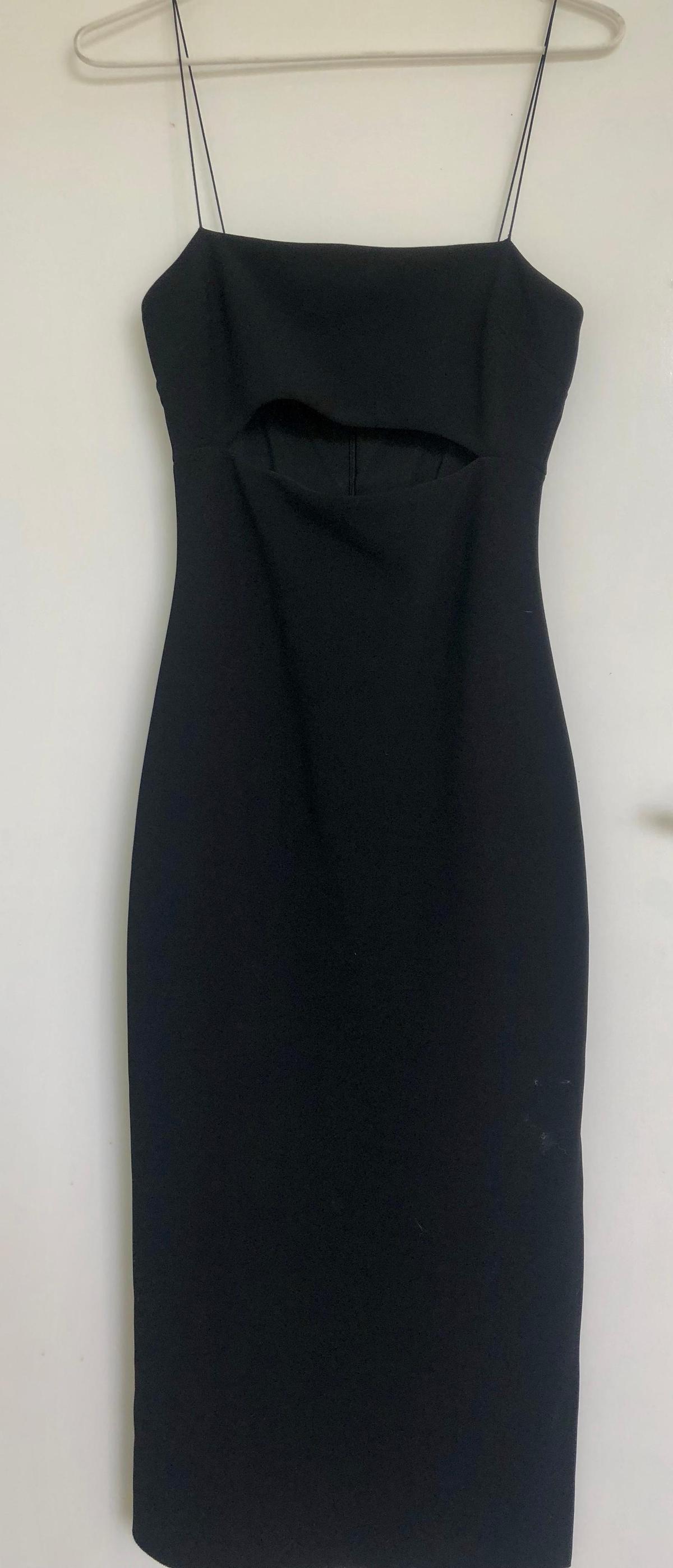 Bec & Bridge Midi Dress Black Size 8 photo 3