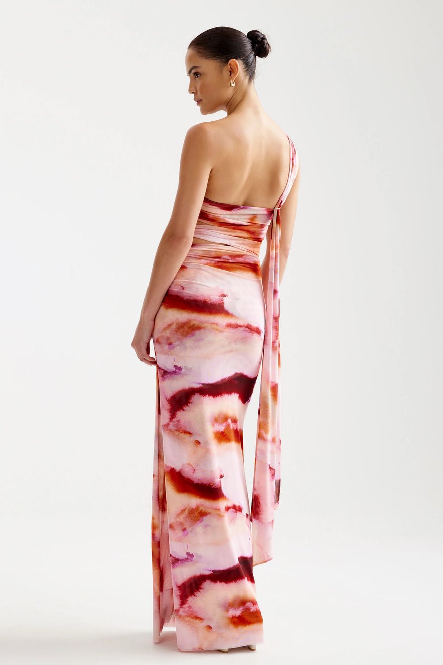 Lexi Nuri Dress - Pink Mineral Print photo 2