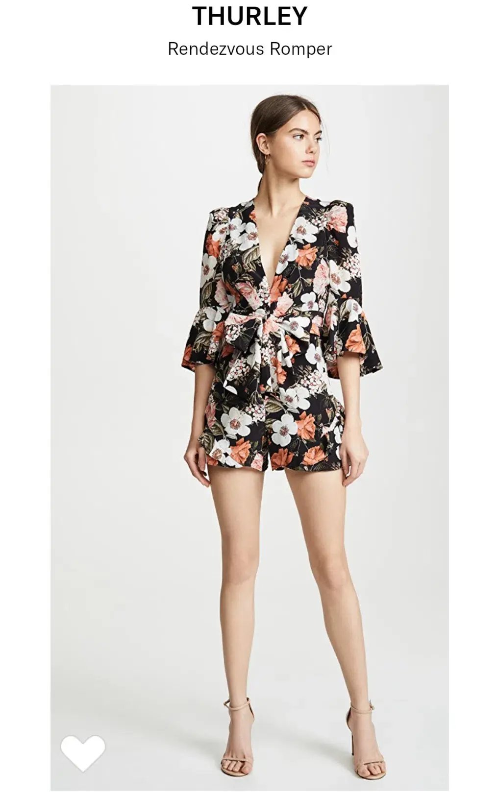 Thurley Rendezvous Playsuit Floral Print Size 10 photo 4