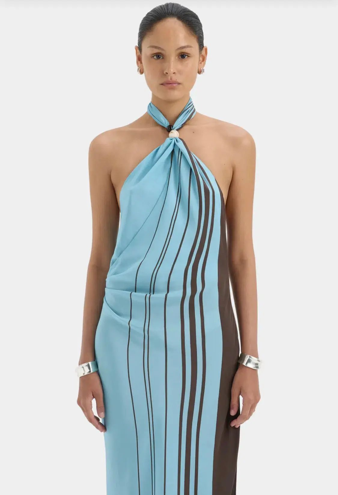 Rioja Halter Scarf Maxi Dress by SIR The Label photo 3
