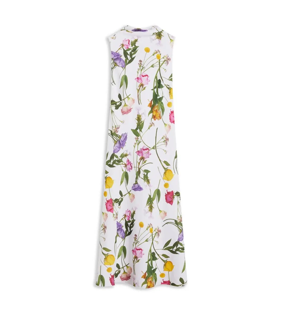Ted Baker Addilin Cowl Neck Slip Midi Dress White Floral Size 2 AU 10 photo 6