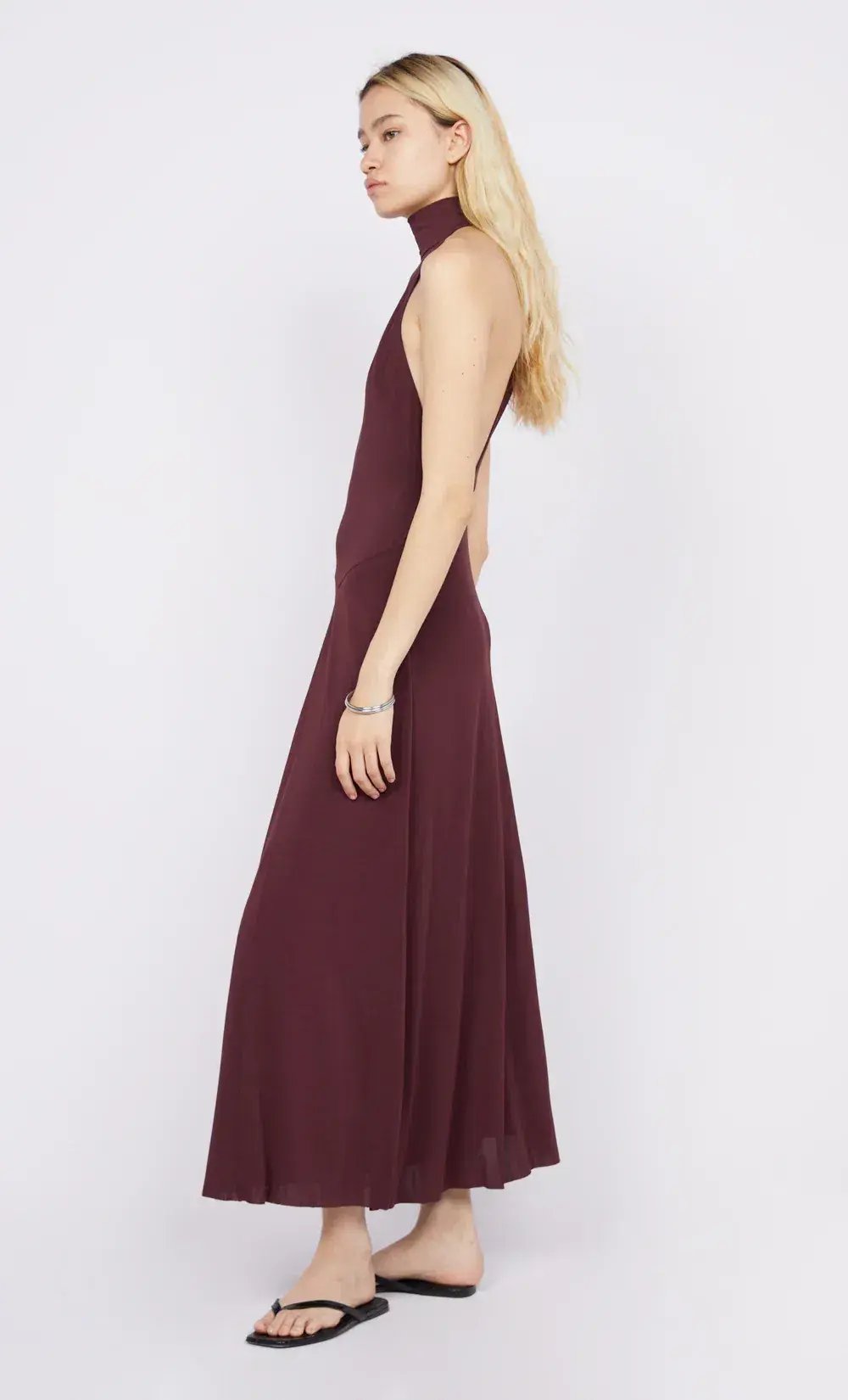 Bec & Bridge Cassian Racer Dress Deep Plum Size 10 photo 4