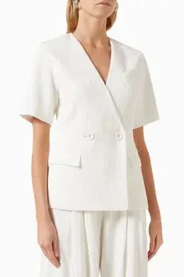 Anna Quan Kathleen Jacket And Matteo Pants Set In Carta 6 photo 6