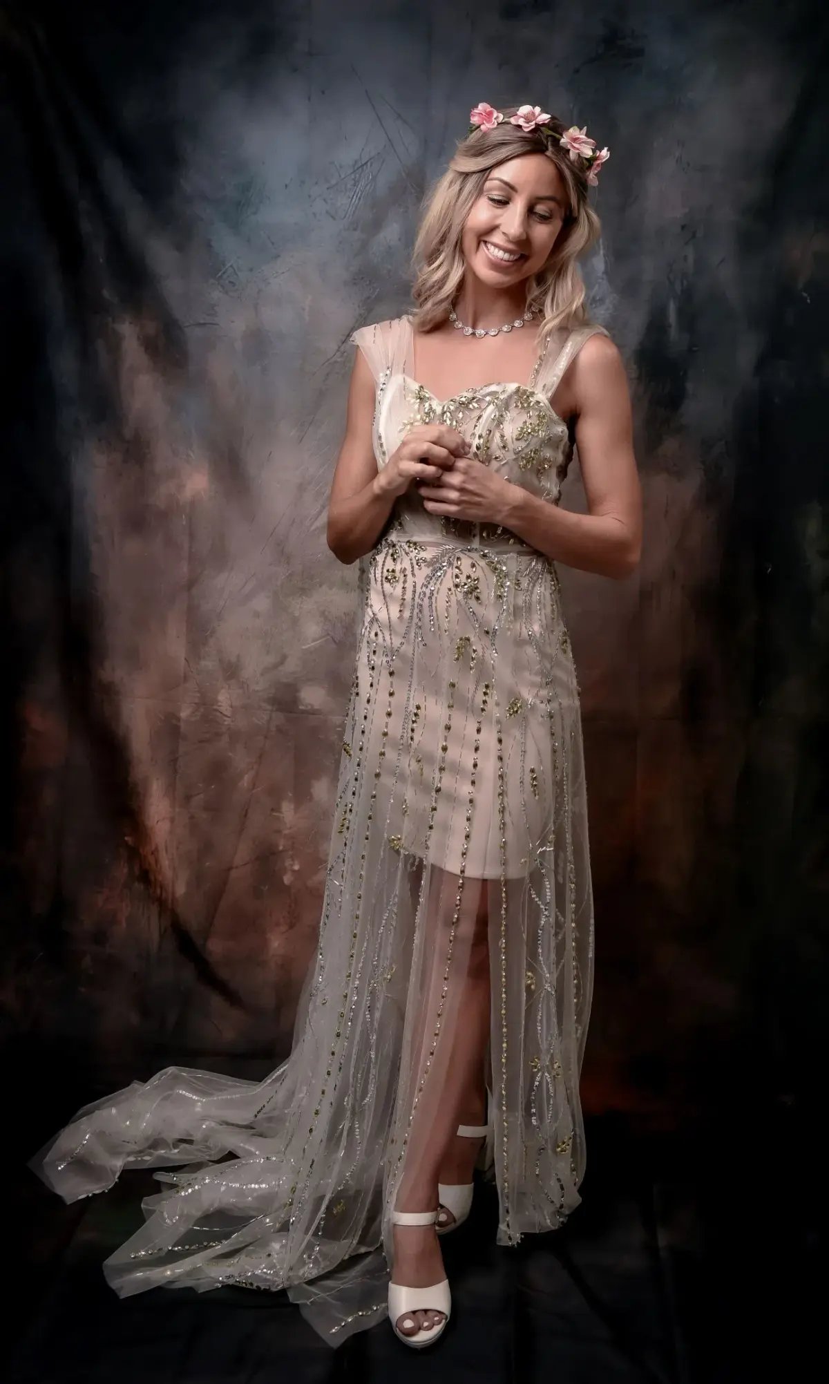 Alamour The Label Maxi Dress White Size 8 photo 5