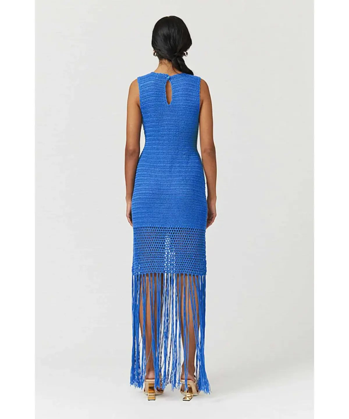 Suboo Elvira Crochet Dress Blue Size 6 photo 3