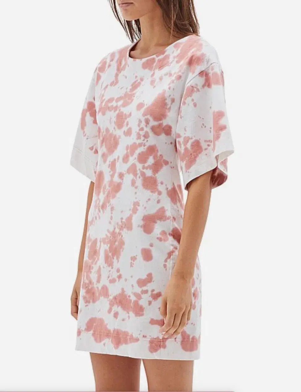Bassike Double Jersey S/S Tie Dye Dress Print Size XS / AU 6 photo 3