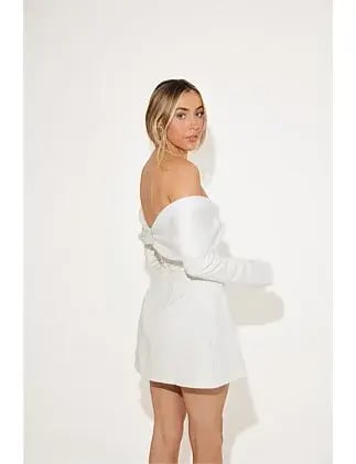 Odd Muse The Ultimate Muse Bow Mini Dress White Size S / AU 8 photo 3
