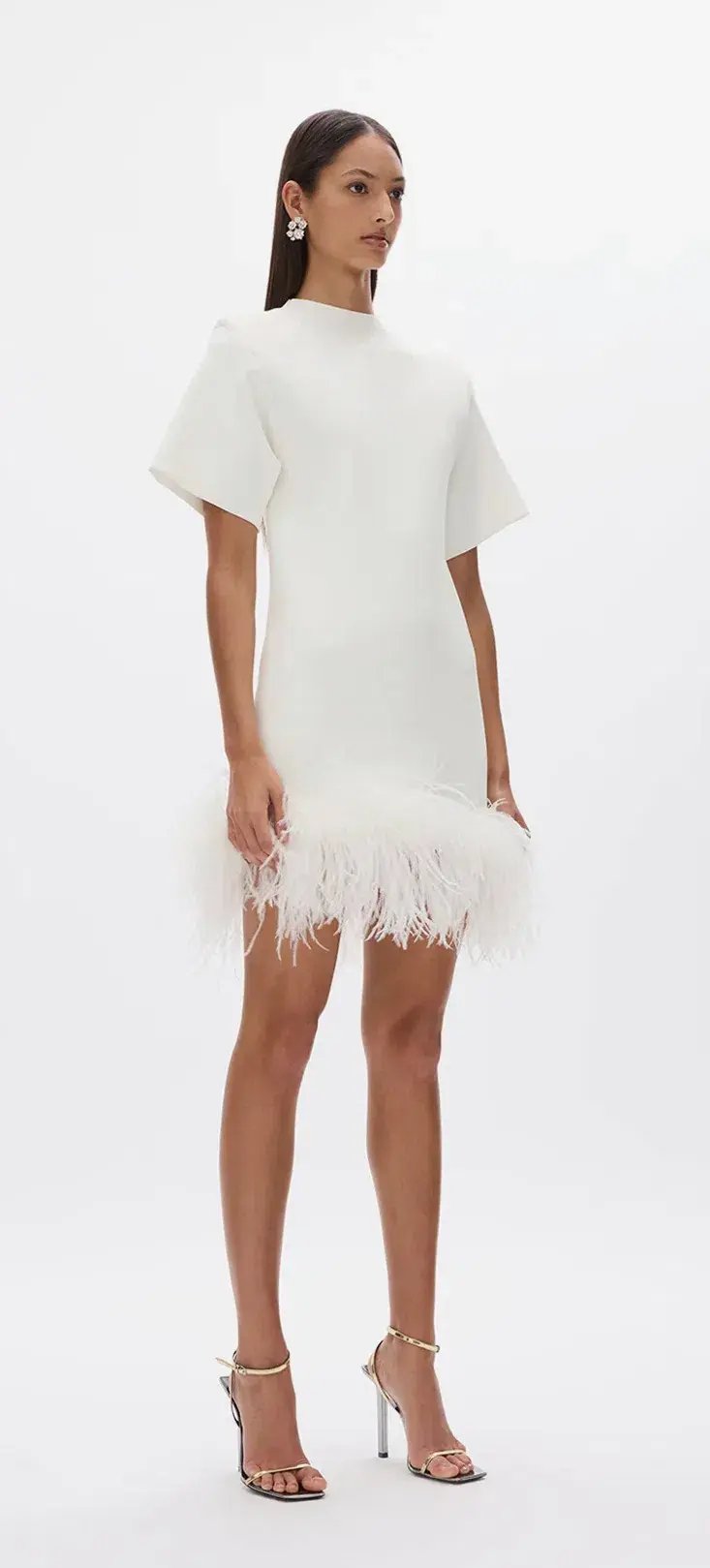 Rachel Gilbert Rita Mini Ivory Au Size 10 photo 3