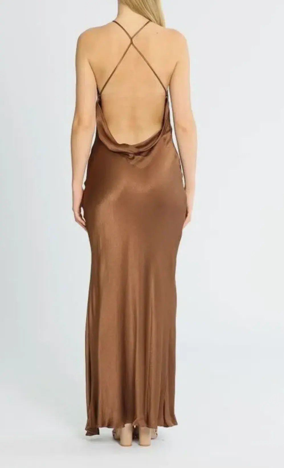 Bec & Bridge Annika Maxi Dress Brown Size 8 photo 3