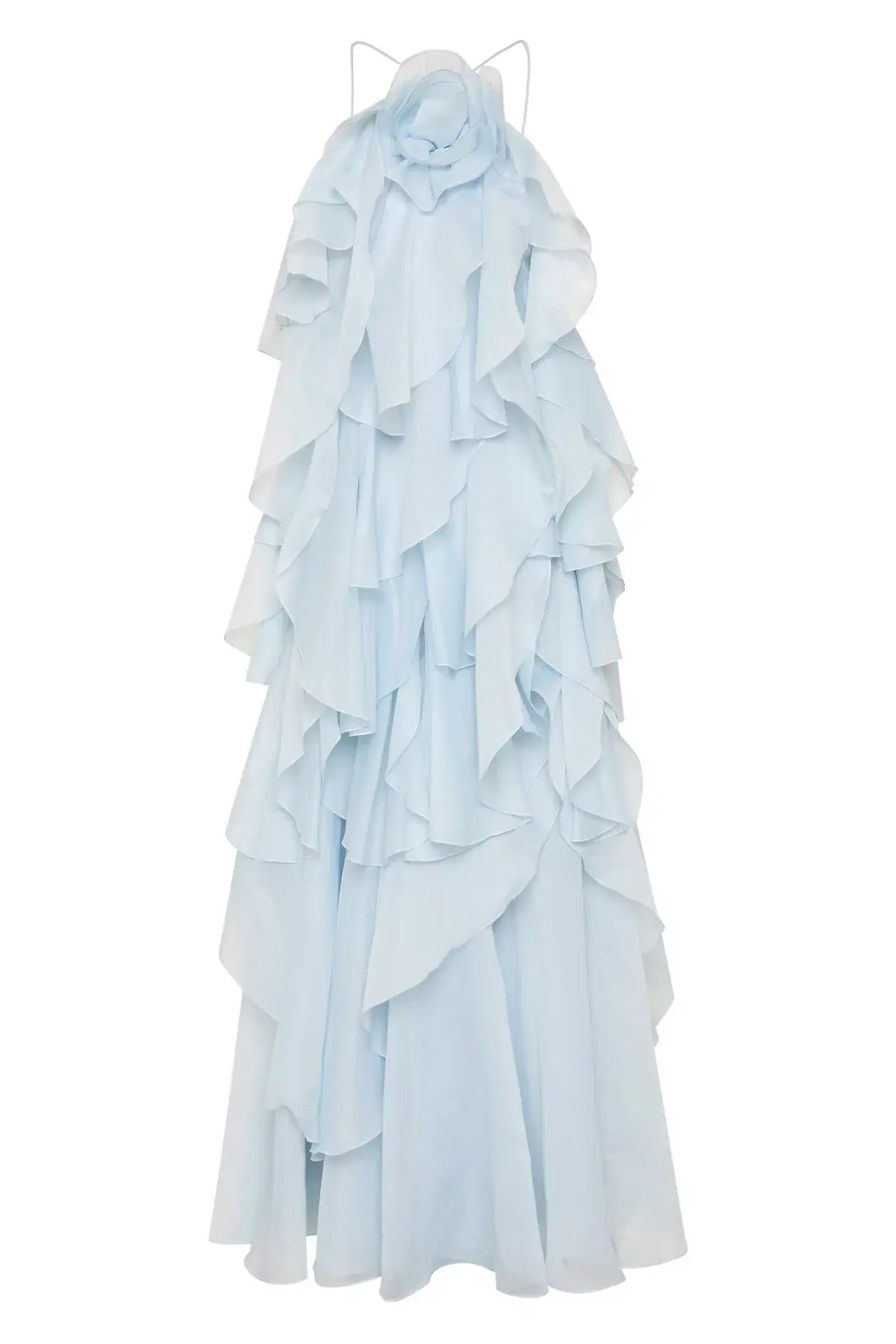 Aje Pandorea Layered Maxi Dress Blue Size 14 photo 5