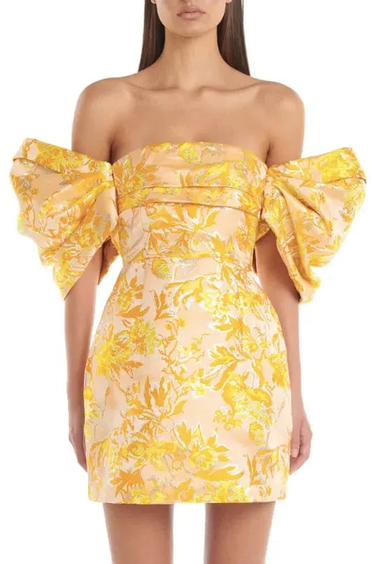 Eliya The Label Raquel Dress Floral Yellow Size AU 10 photo 3
