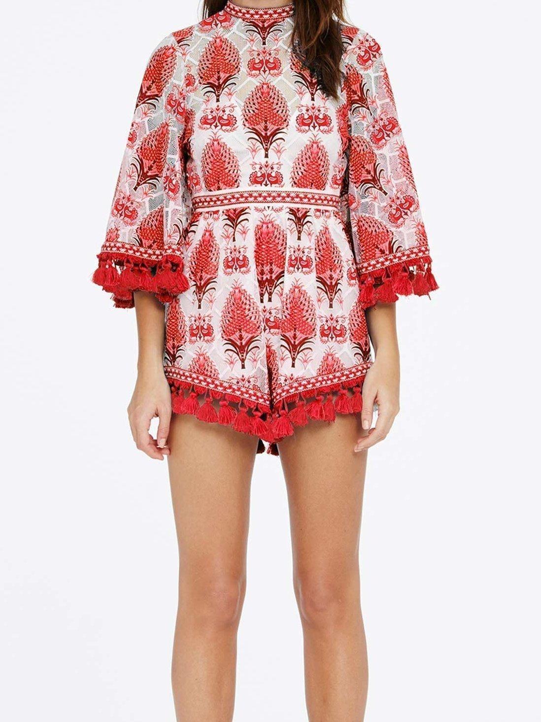 Alice McCall Young Hearts Run Free Playsuit Print Size 6 photo 2