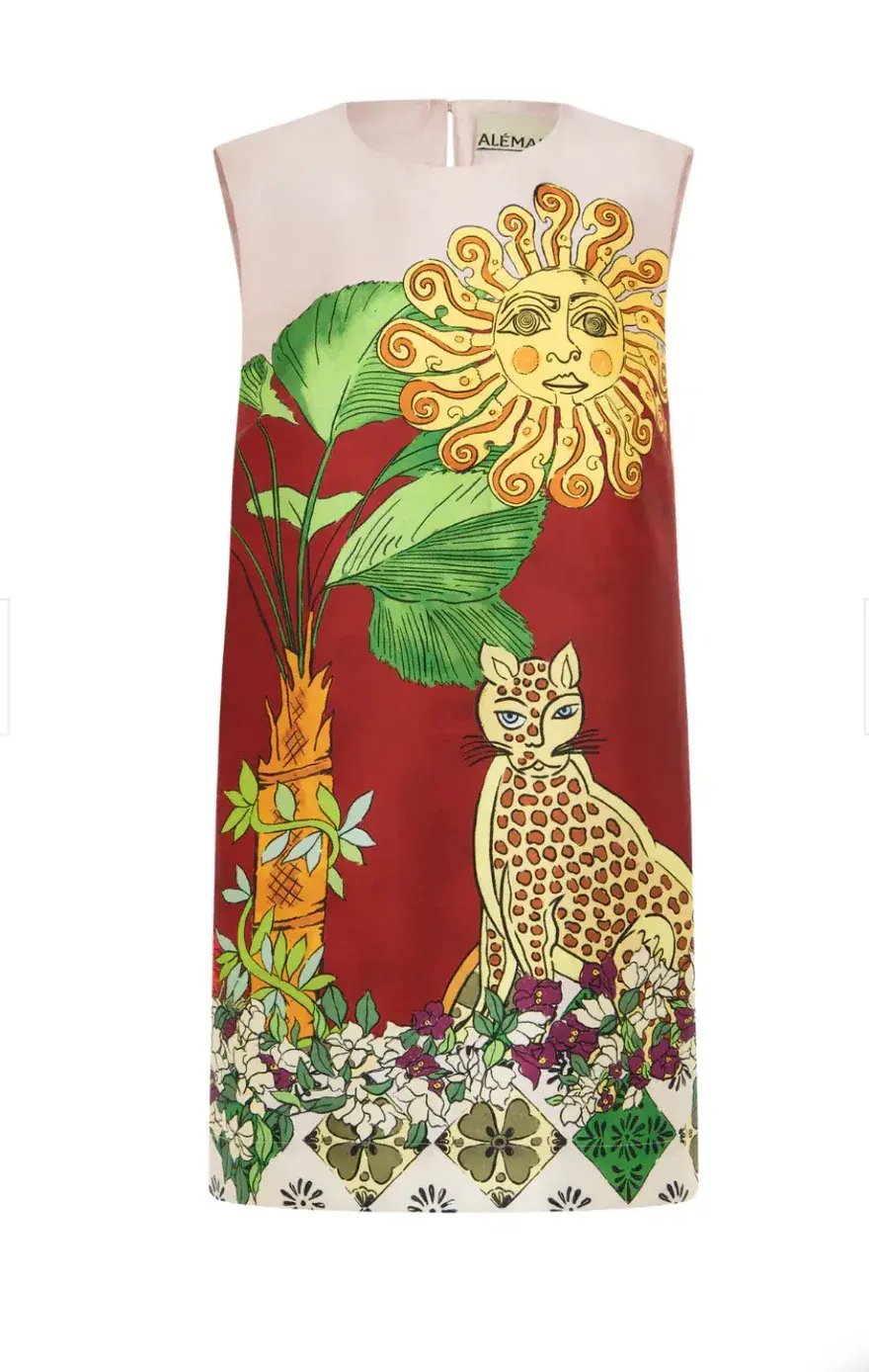 Alemais Tiger Mini Dress Size 6 photo 3
