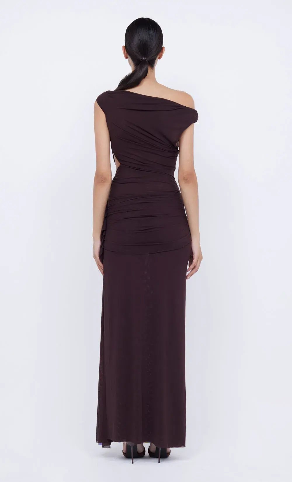 Bec & Bridge Kailani Asym Maxi Dress Chocolate Size 10 photo 2