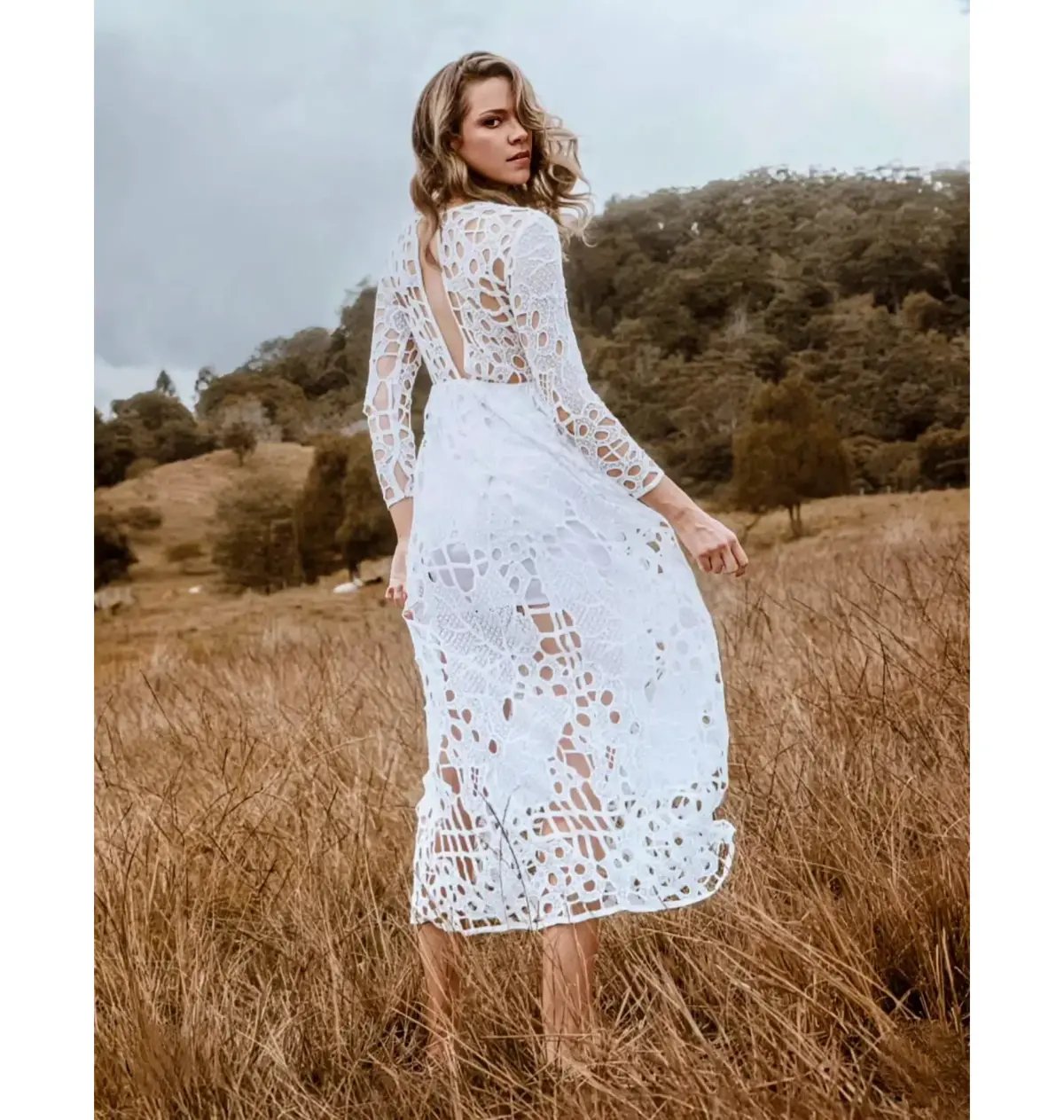Alice McCall Burning Love Dress in White Leaf Size AU 8 photo 3