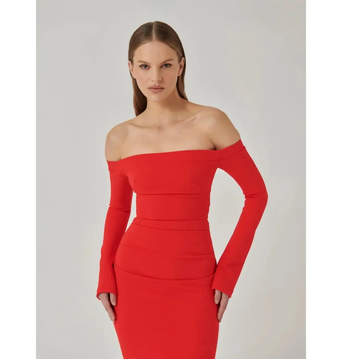 Effie Kats Anita Gown in Cherry Red Size XS / AU 6 photo 2