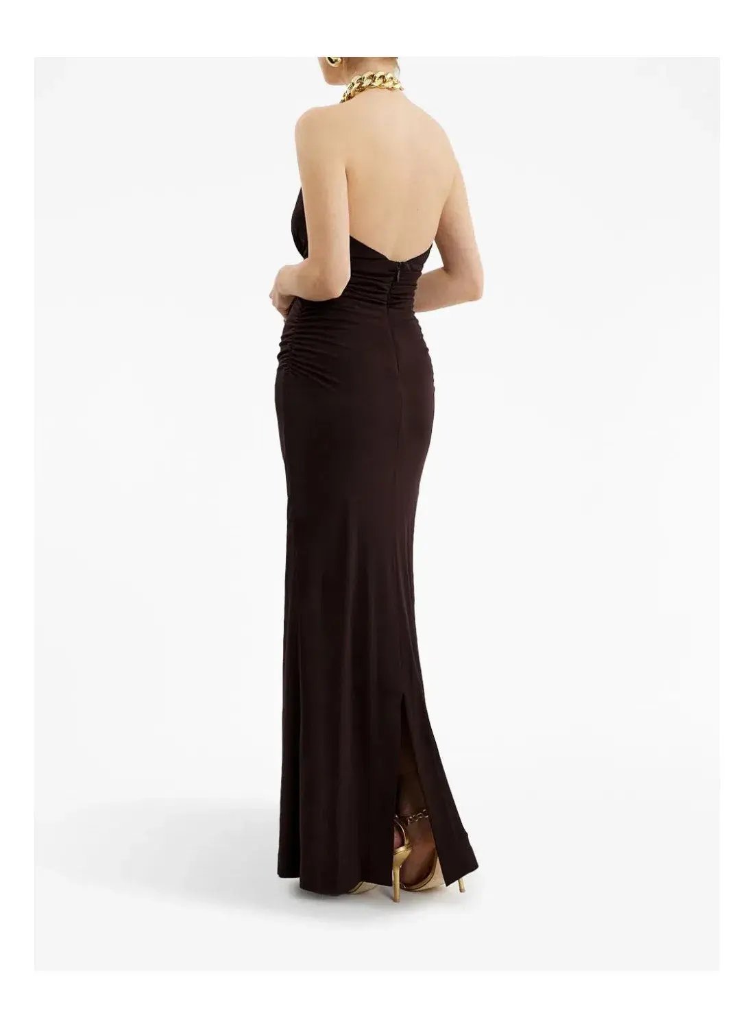 Rebecca Vallance Phoenix Gown Chocolate Size 8 photo 3