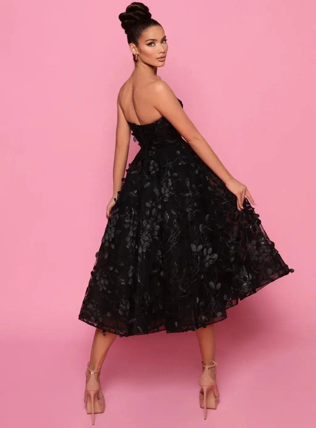 Allegra NP145 Dress By Nicoletta in Black Size AU 4 photo 2