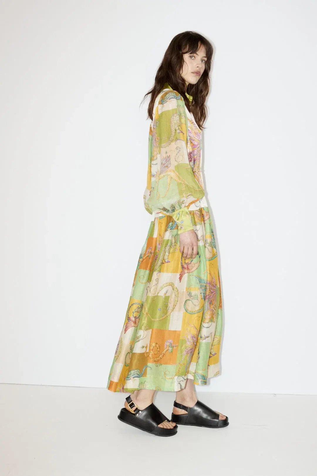 Alemais Jerome Shirtdress Multi Size 12 photo 2