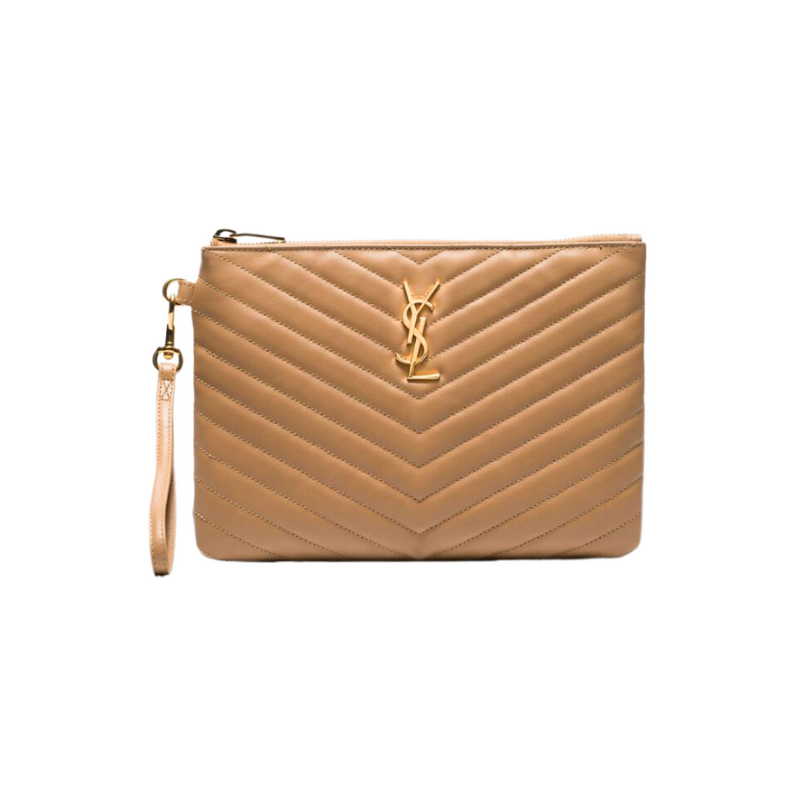 Saint Laurent Monogram Quilted-leather Pouch photo 2