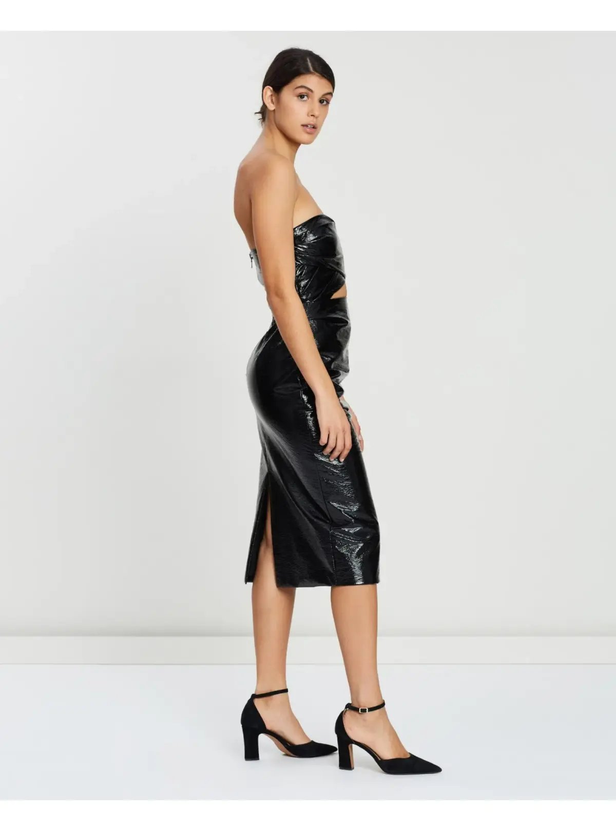 Bec & Bridge Finn Midi Dress Black Size AU 6 photo 3