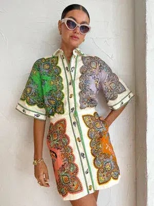 Alemais Trippy Troppo Mini Dress in Multi Size 8 photo 3