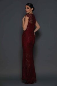 Elle Zeitoune Demi Gown - Wine photo 4
