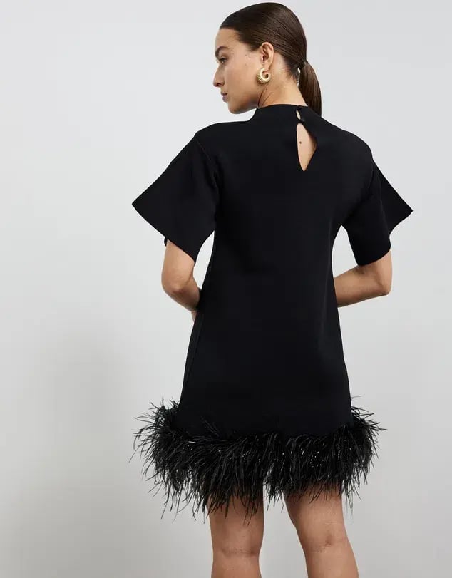 Rachel Gilbert Rita Mini Dress Black Size M / AU 10 photo 2