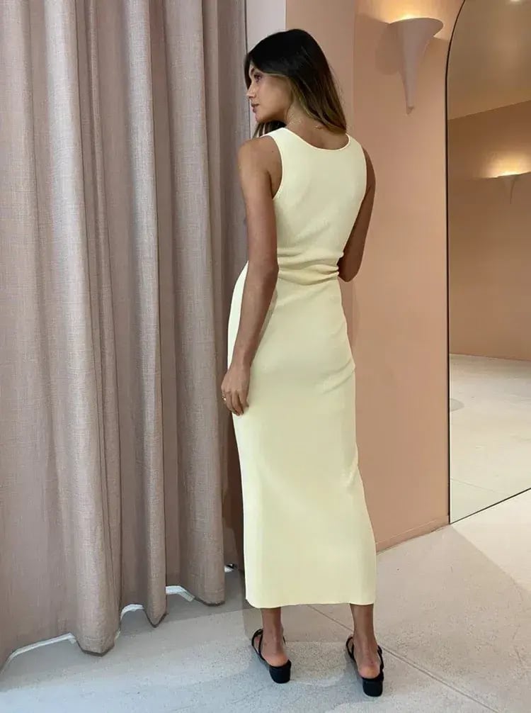Bec & Bridge Sorbet Summer Midi Dress in Butter Size 10 photo 5