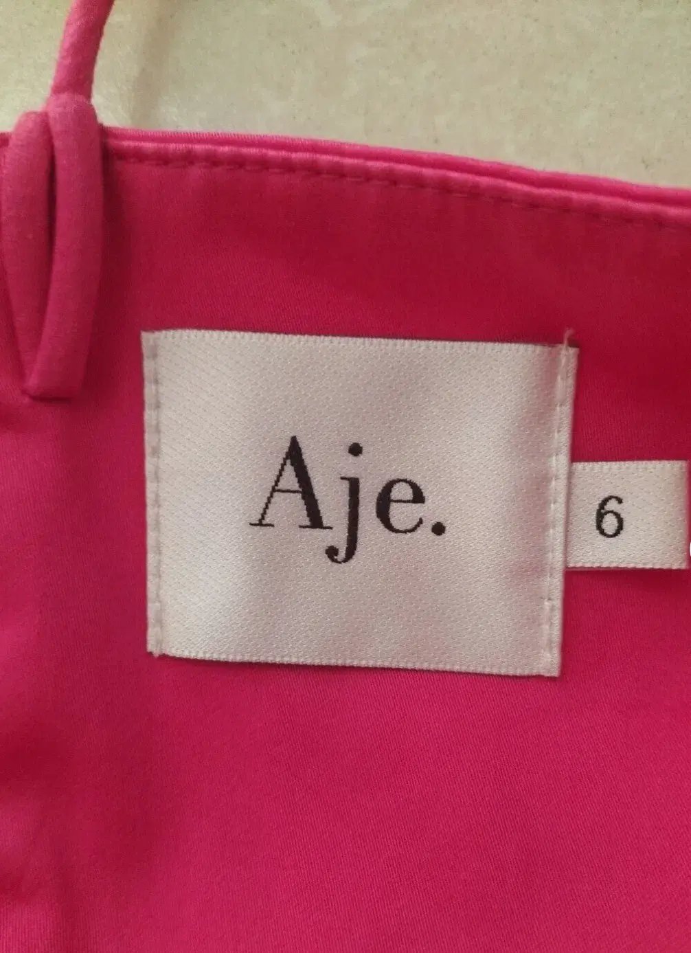 AJE Maya Tiered Mini Dress Fuchsia with side pockets AU 6 US 2 photo 7