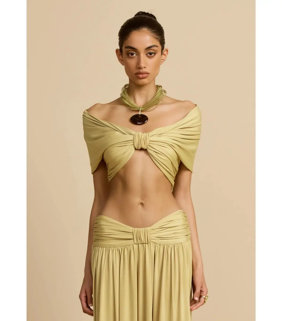 Arcina Ori Alessia Top and Maxi Skirt In Gold Size S / AU 8 photo 3