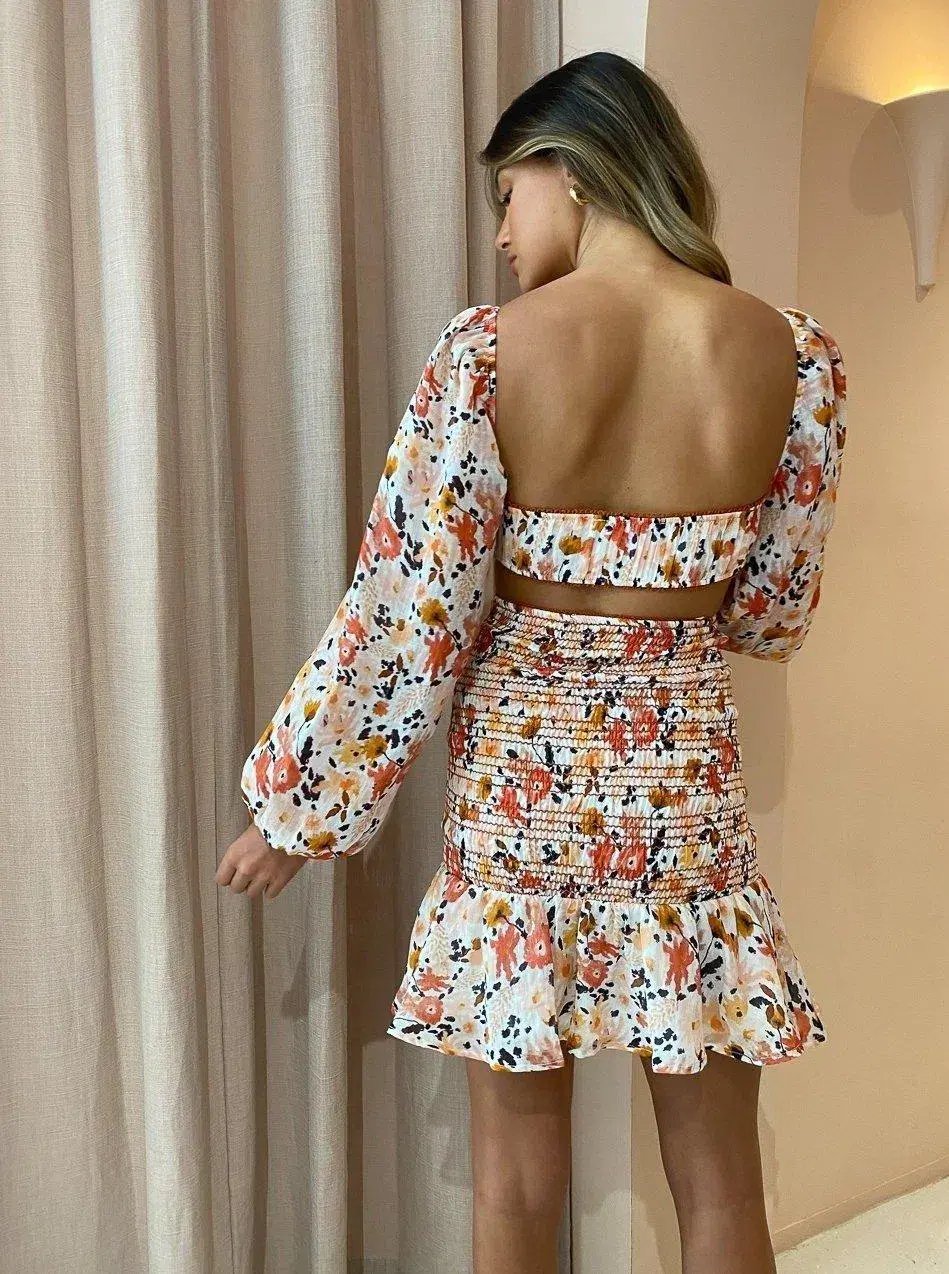 New Romantics Long Sleeve Mini Dress Print Size 6 photo 2