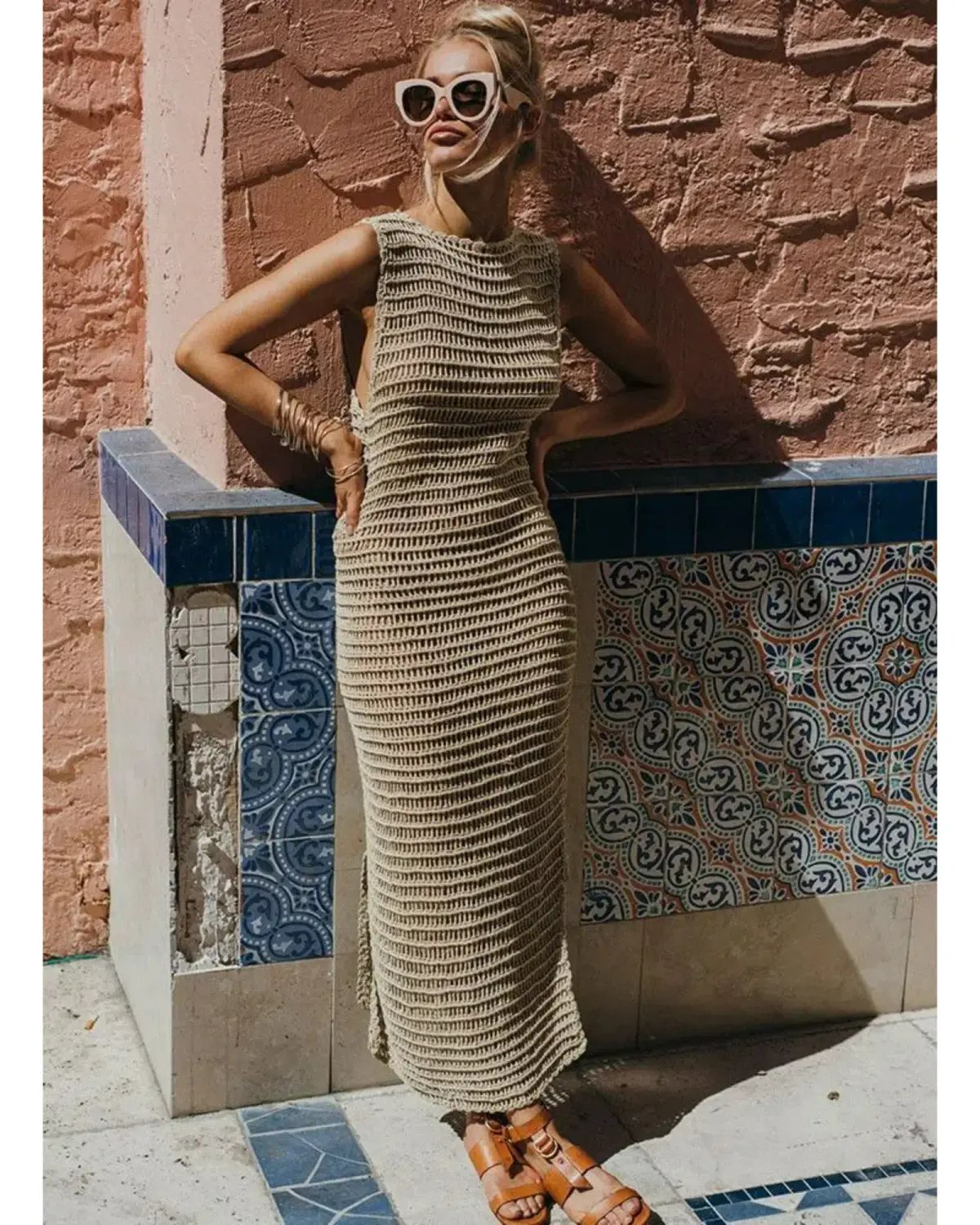 Sir The Label Edie Maxi Dress Nude Size 2 / AU 10 photo 2