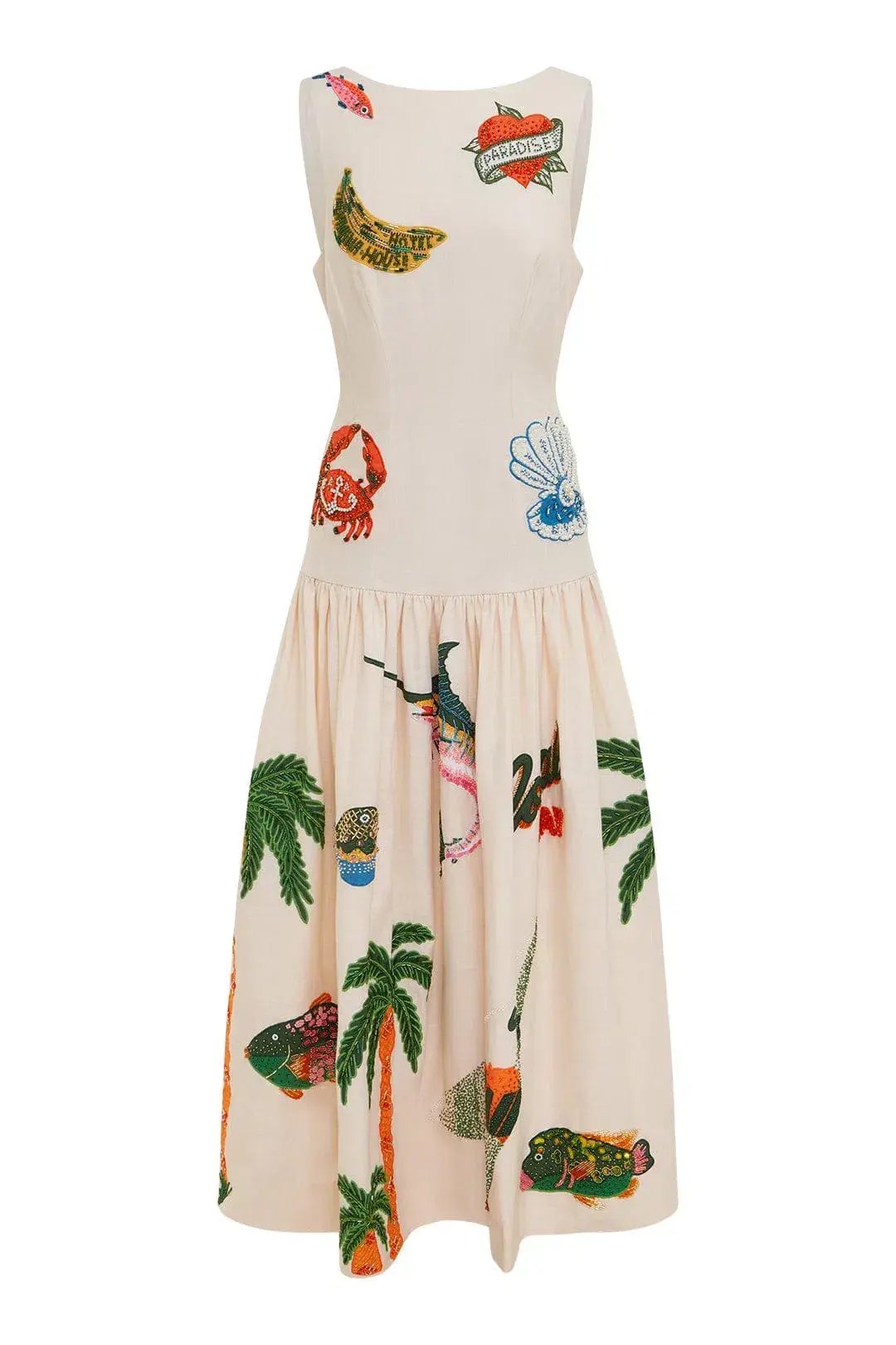 Alemais Clam Embroidered Gown Print Size 8 photo 7