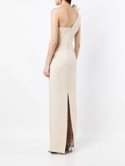 Rachel Gilbert Miche Maxi Gown Cream Size 6 photo 2