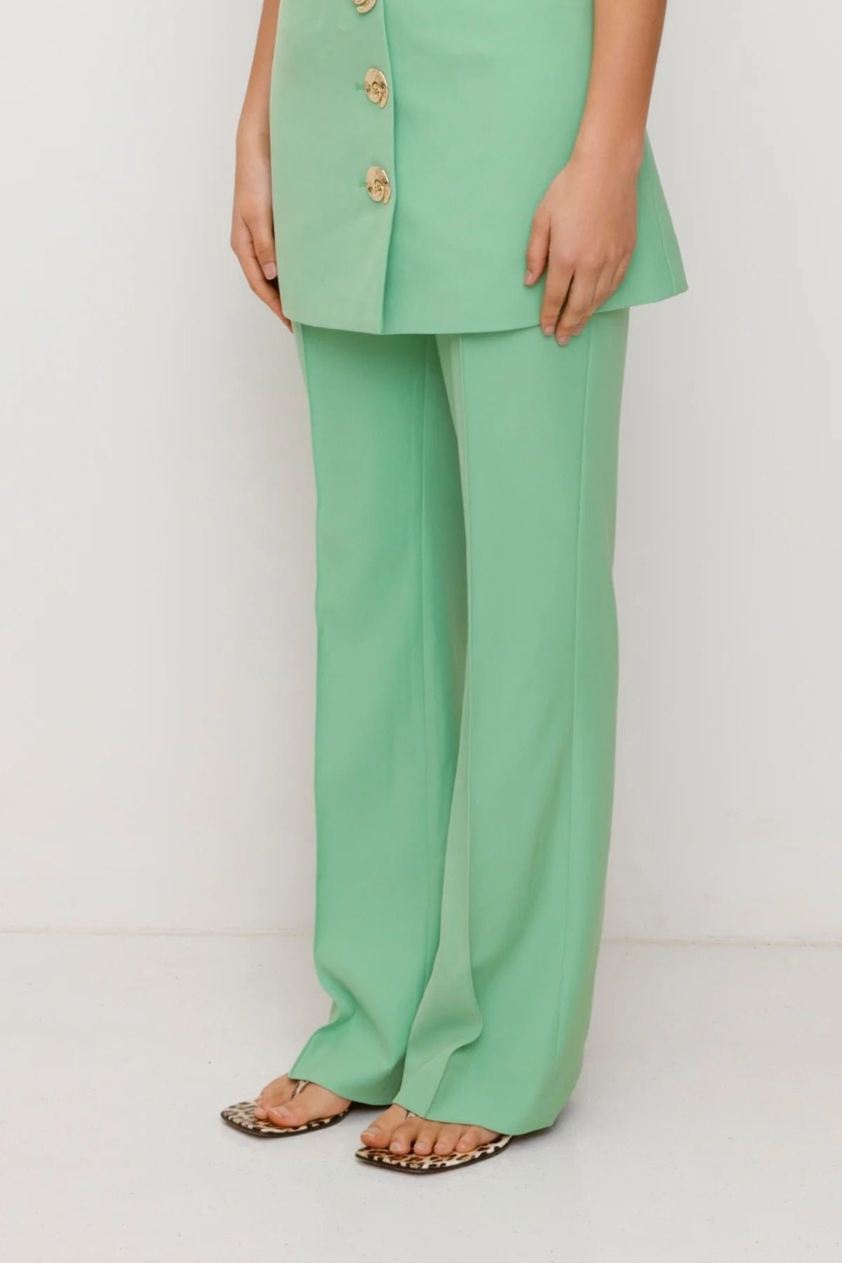 THE WOLF GANG IRIDA BOOTCUT PANTS - SAGE photo 5