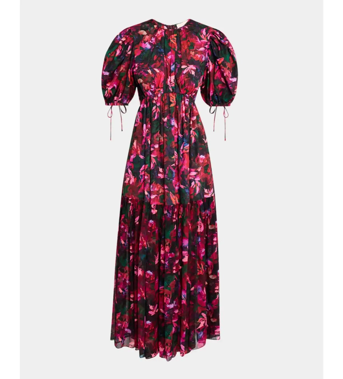 Ulla Johnson Collage Midi Dress Hibiscus Size AU 10 photo 4