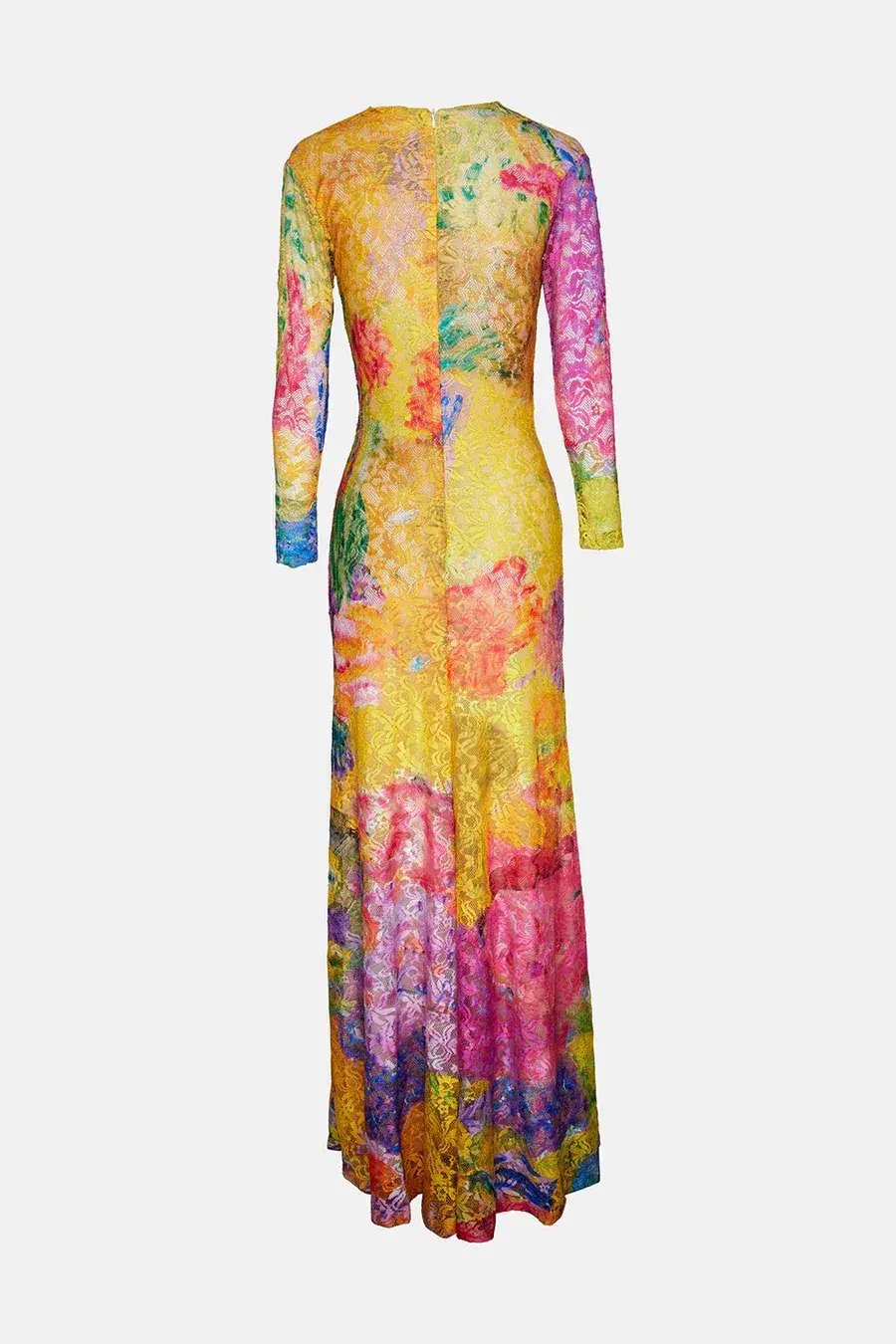Romance was born Yellow Reef Long Sleeve Lace Frock Multi Size 12 photo 6
