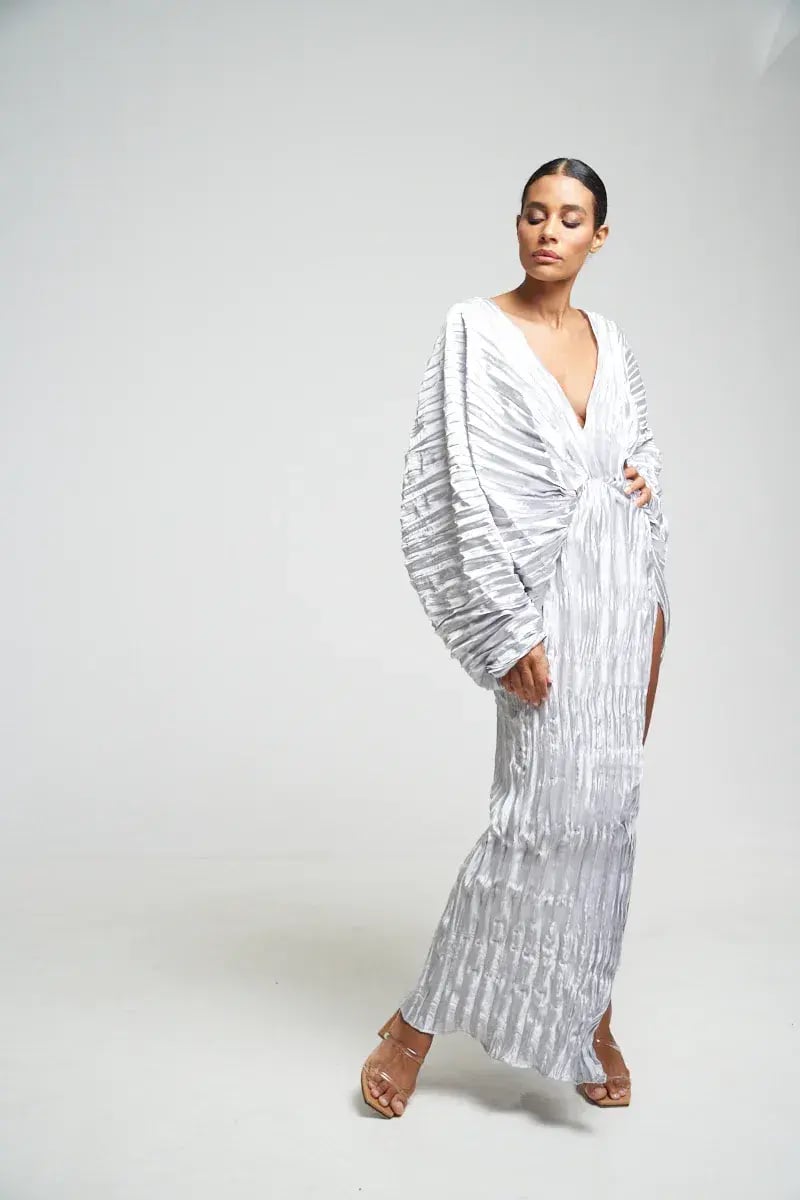 L'Idée De Luxe Gown Silver Size 10 photo 5
