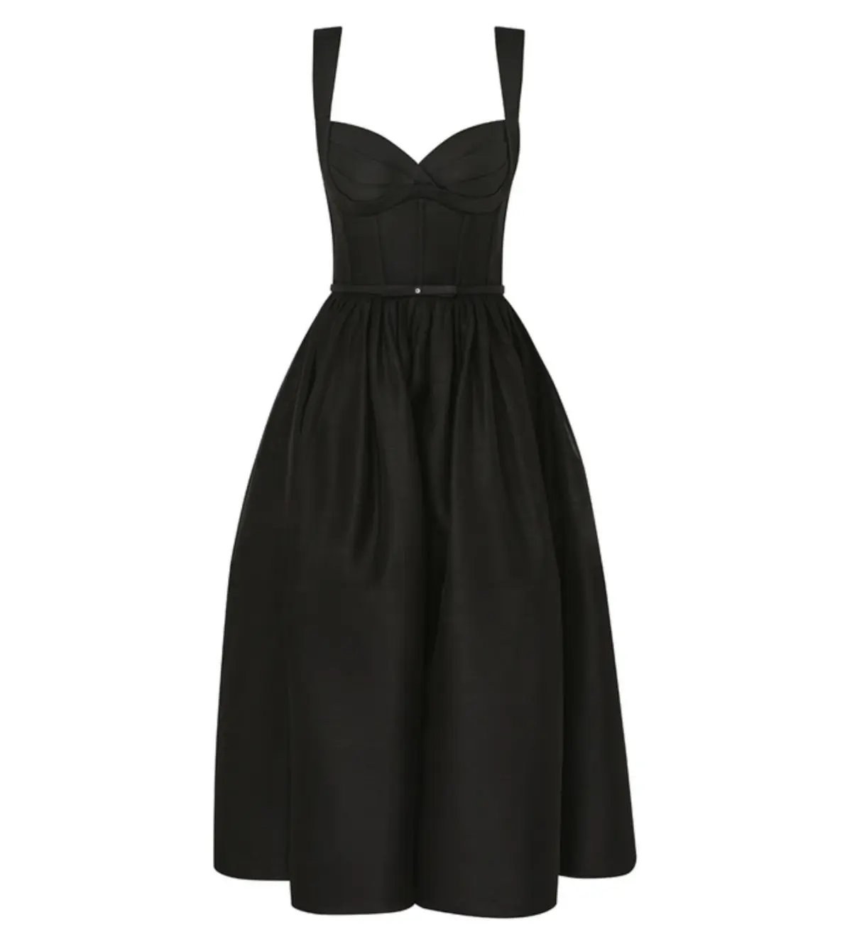 Zimmermann The Crush Picnic Midi Dress in Black Size 0 / AU 8 photo 3