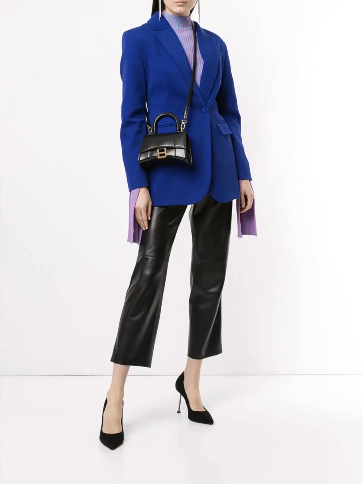 Balenciaga Hourglass Top Handle Bag Black Size XS photo 2
