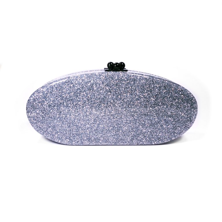 Edie Parker Acrylic Glitter Box Clutch photo 4