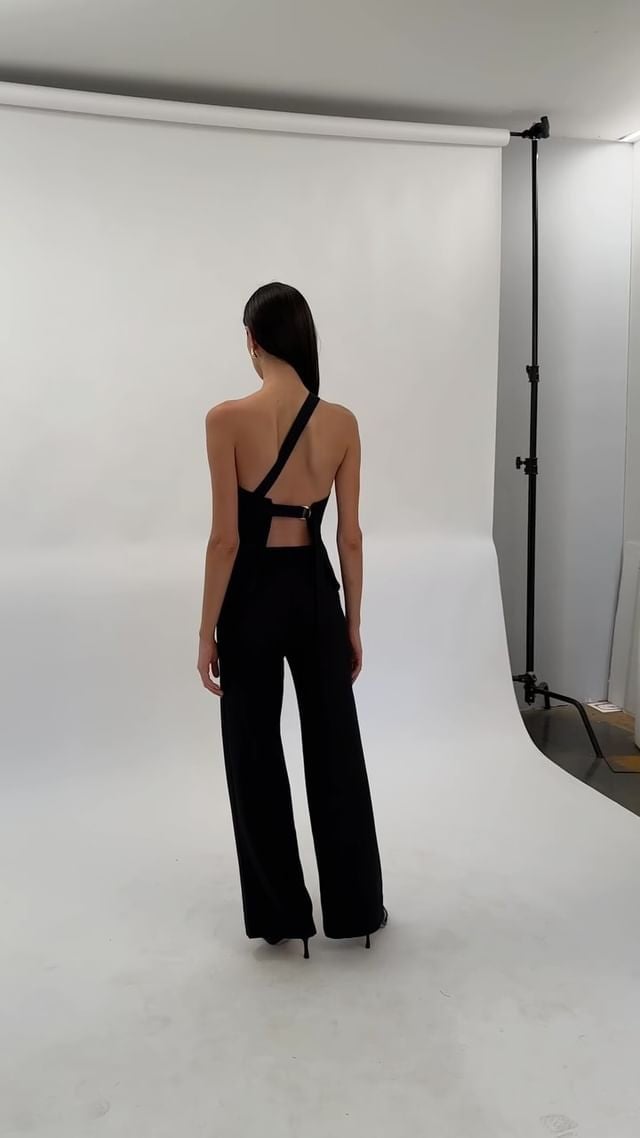 Kookai Ariel Buckle Top + Lowrise Pants Black photo 2