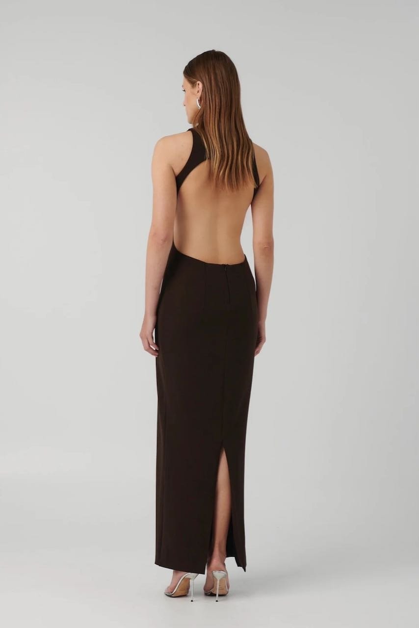 Effie Kats Ambre Gown - Coffee photo 2