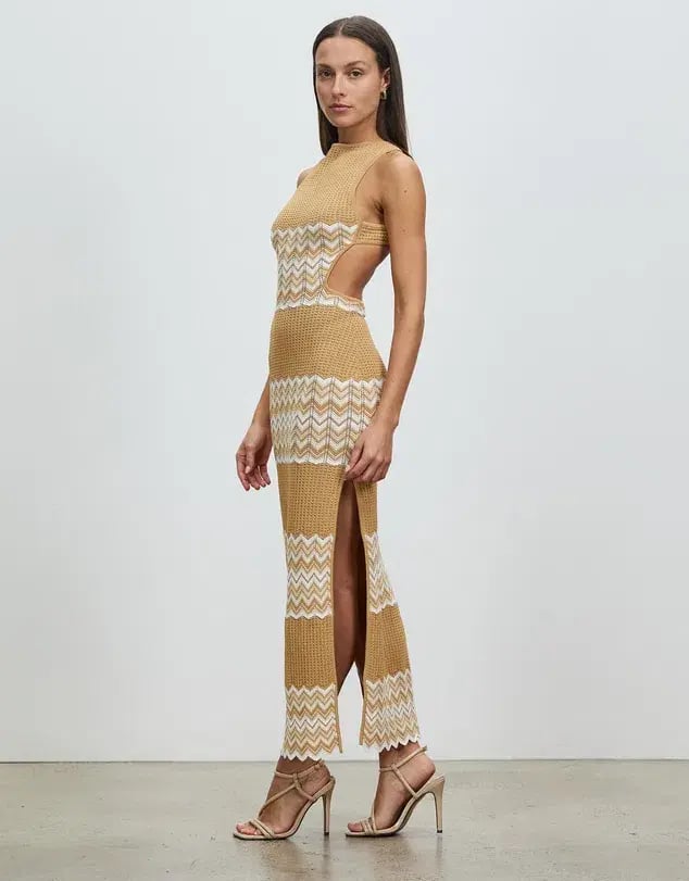 Lover Oslo Maxi Dress Brown Size 6 photo 2